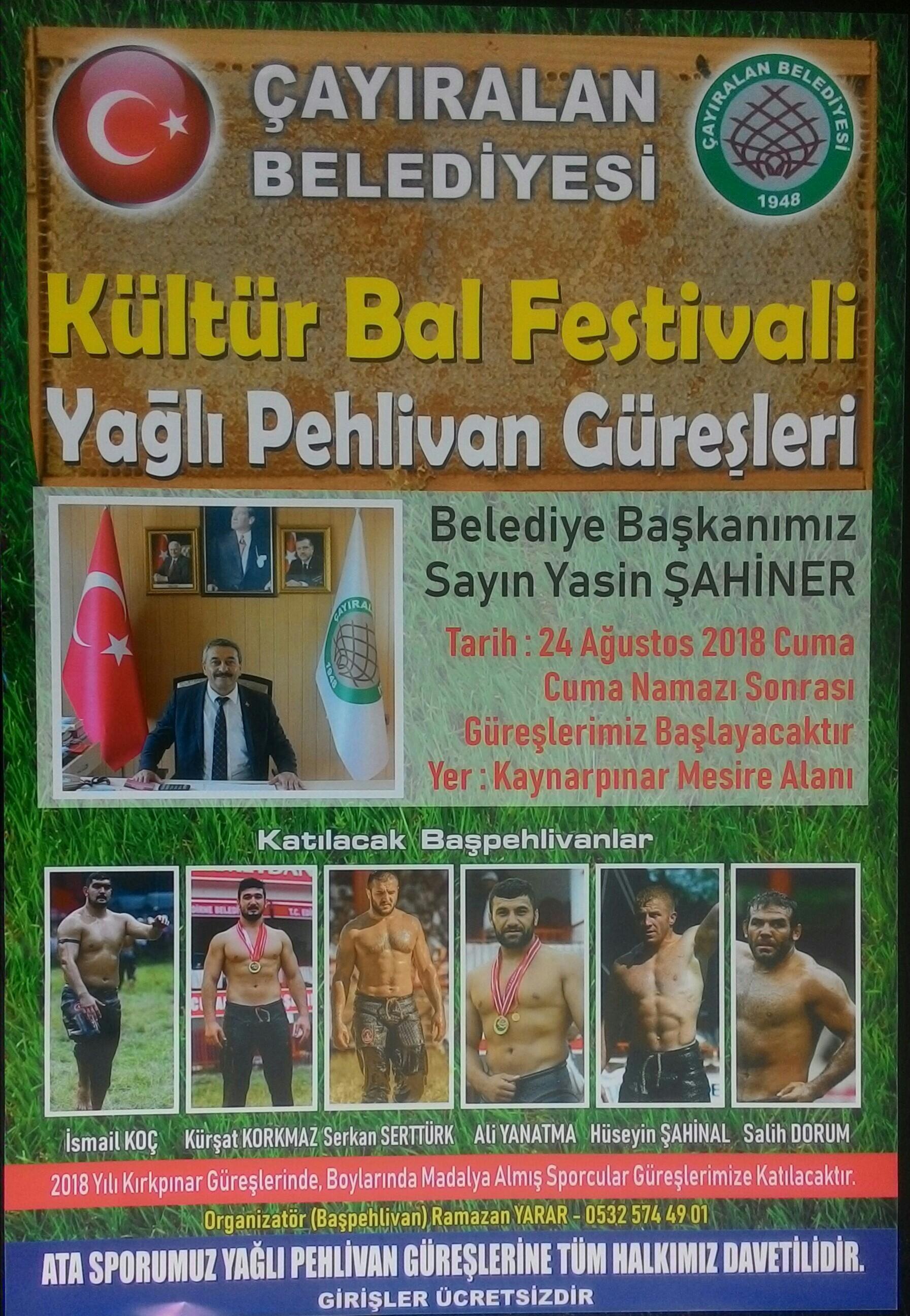 ÇAYIRALAN 10.KÜLTÜR VE BAL FESTİVALİ